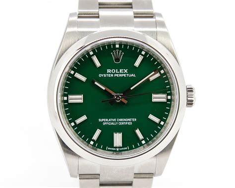 rolex oyster perpetual grün 36mm